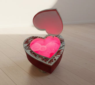 SCATOLA A CUORE SORPRESA LUMINOSA