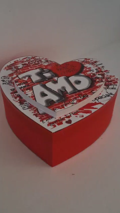 SCATOLA A CUORE SORPRESA LUMINOSA